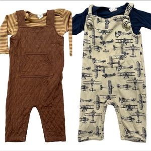 2 sets of Kate Quinn Overalls and Bodysuits